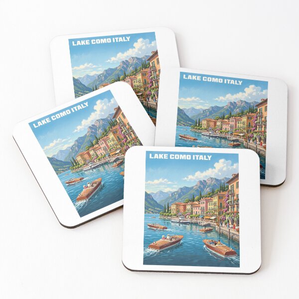 Item preview, Lake Como Italy Vintage Scenic Waterfront   designed and sold by TeeARTHY.