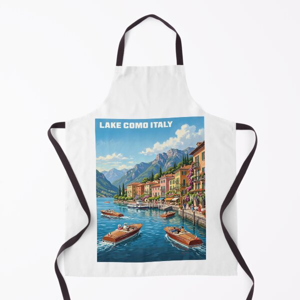 Item preview, Lake Como Italy Vintage Scenic Waterfront   designed and sold by TeeARTHY.