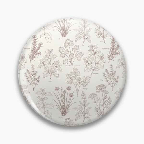 Item preview, Kitchen herb garden. Culinary herbs outline drawing  designed and sold by iclipart.