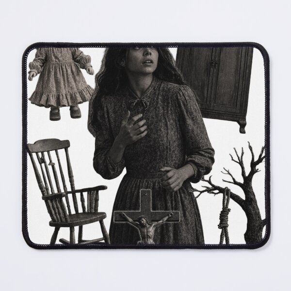 Item preview, Gothic horror composition with doll and cross as transparent object designed and sold by Creative88Art.