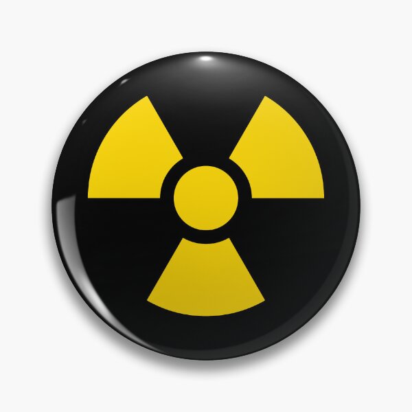 Item preview, Gold Radioactive Warning sign symbol designed and sold by pattern-archive.