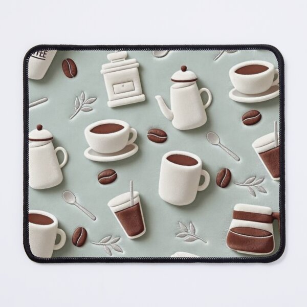 Item preview, Cute Kawaii Coffee Pattern designed and sold by EatPrayLive.