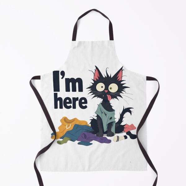 Item preview, Funny Black Cat Hiding In Laundry - I'm Here designed and sold by Cerys-GS.