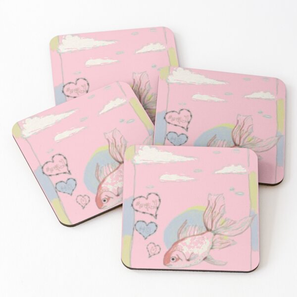 Item preview, Floating Fish In Pink Sky designed and sold by DaringSoul.