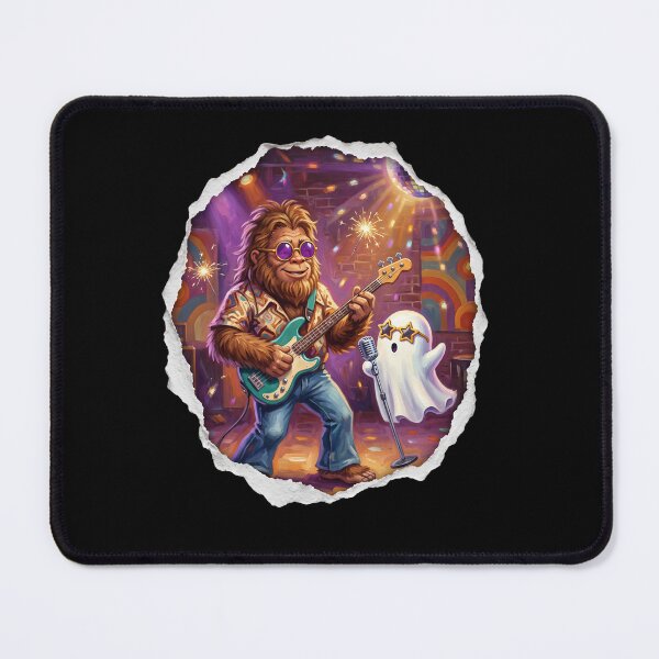 Item preview, Groovy Retro Bigfoot and Ghost Jam designed and sold by Tiffany Roy.