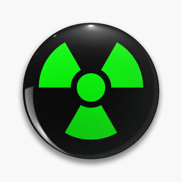 Item preview, Lime Radioactive Warning sign symbol designed and sold by pattern-archive.