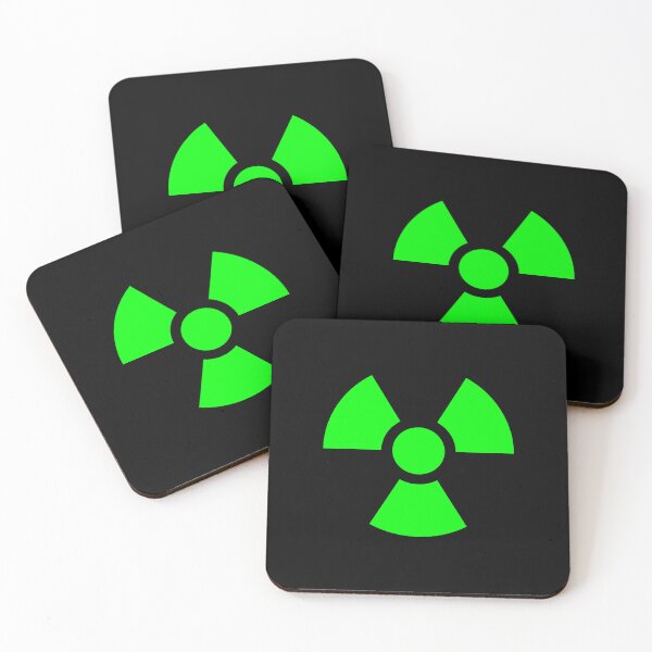 Item preview, Lime Radioactive Warning sign symbol designed and sold by pattern-archive.