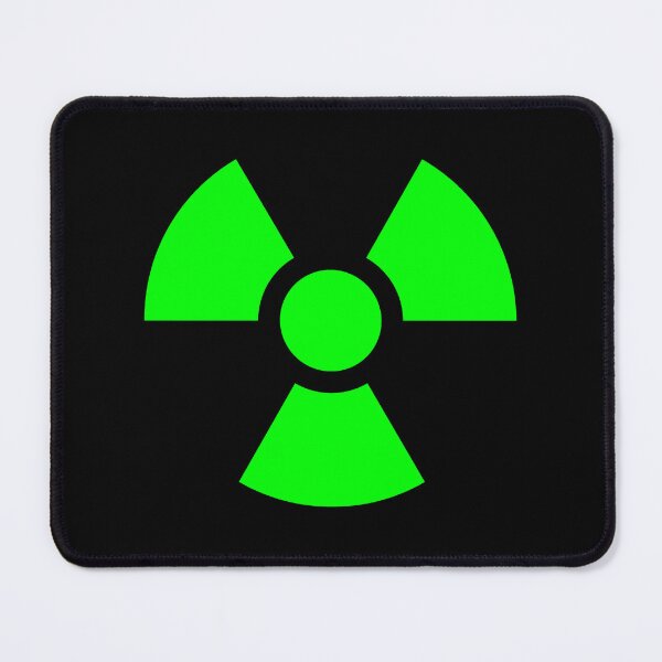 Item preview, Lime Radioactive Warning sign symbol designed and sold by pattern-archive.