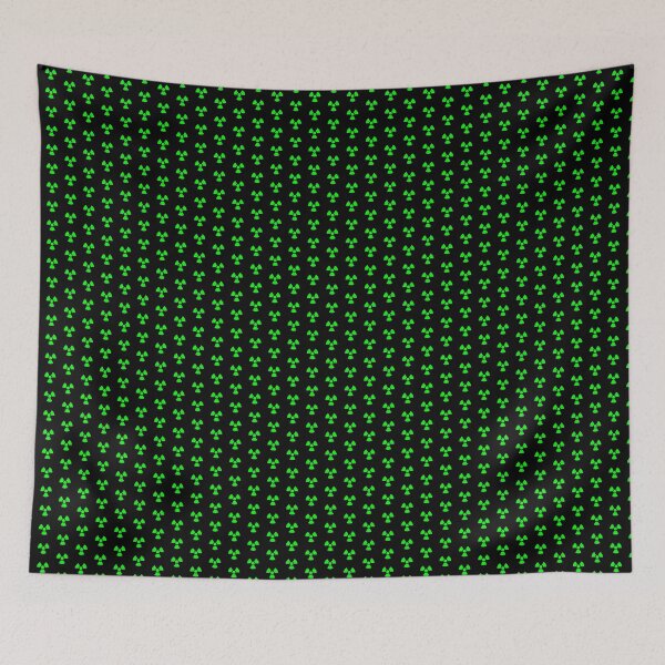 Item preview, Lime Radioactive Warning sign symbol designed and sold by pattern-archive.