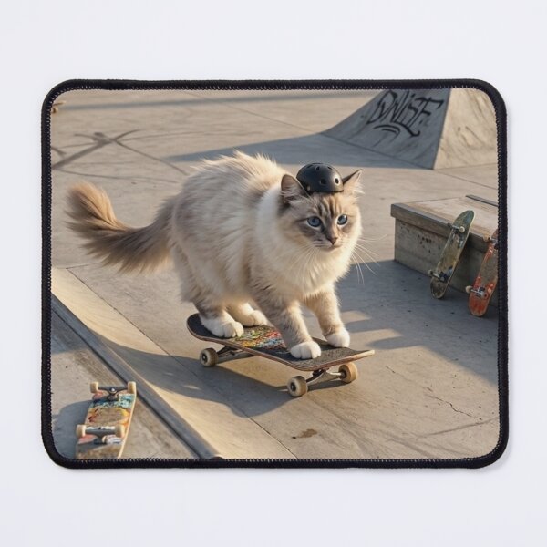 Item preview, Skater Cat in an Urban Skatepark designed and sold by beben93.
