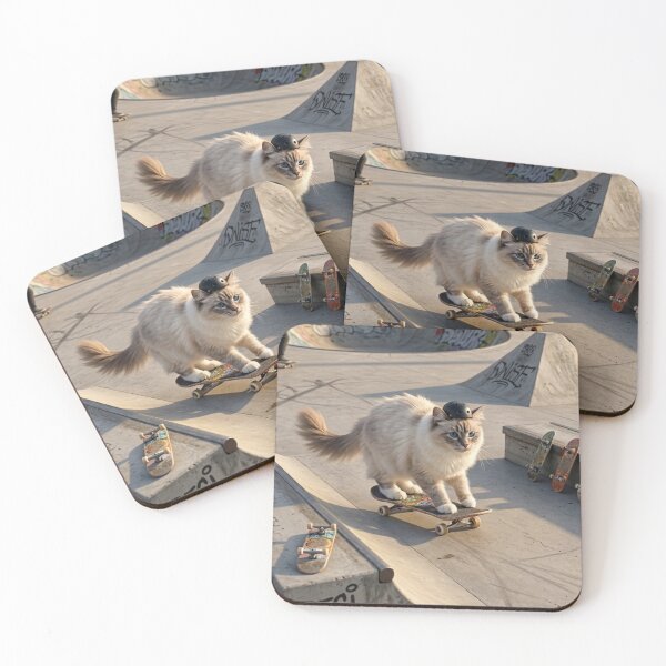 Item preview, Skater Cat in an Urban Skatepark designed and sold by beben93.