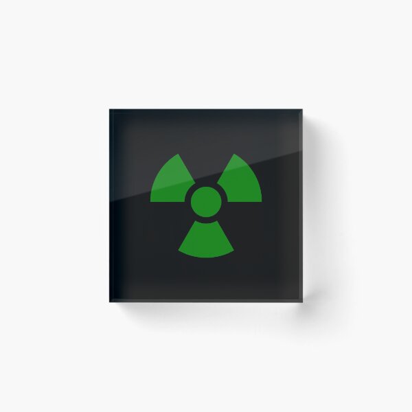 Item preview, Green Radioactive Warning sign symbol designed and sold by pattern-archive.