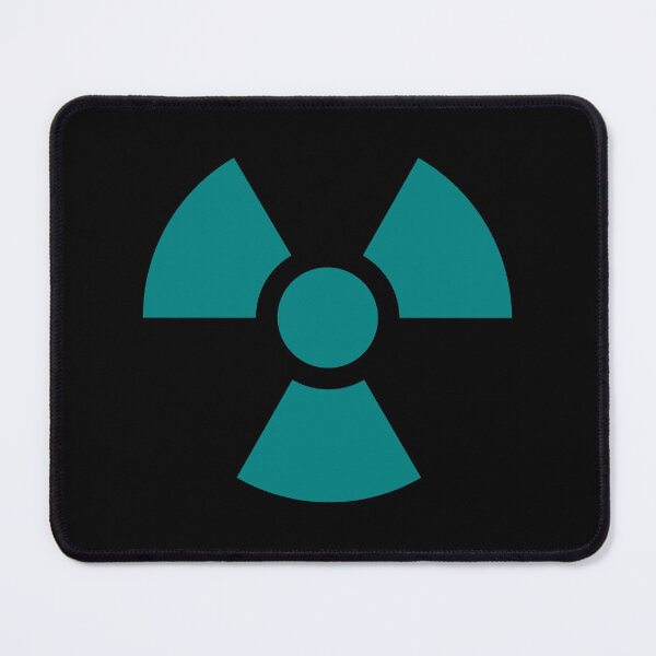 Item preview, Teal Radioactive Warning sign symbol designed and sold by pattern-archive.