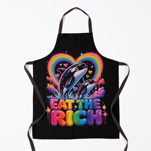 Item preview, Eat the Rich Rainbow Orcas designed and sold by Victor Shadehorn.