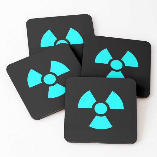 Item preview, Cyan Radioactive Warning sign symbol designed and sold by pattern-archive.