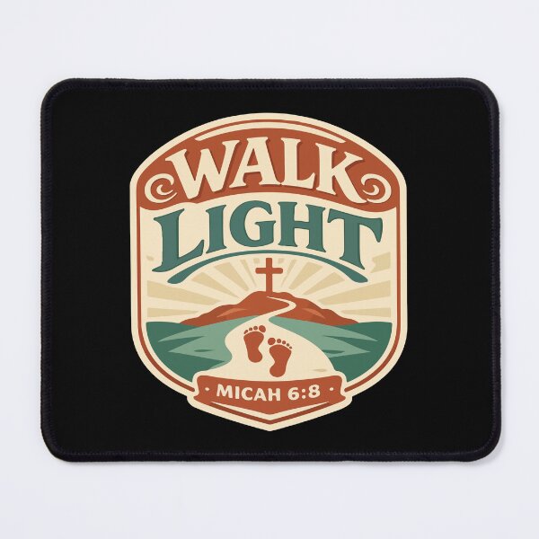 Item preview, Walk Light Christian Path – Micah 6:8 Bible Verse designed and sold by stylishdzign.