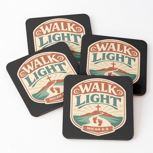 Item preview, Walk Light Christian Path – Micah 6:8 Bible Verse designed and sold by stylishdzign.
