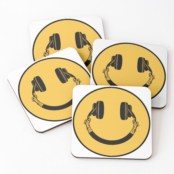 Item preview, Headphones Happy Face designed and sold by Swarm Of Comics.