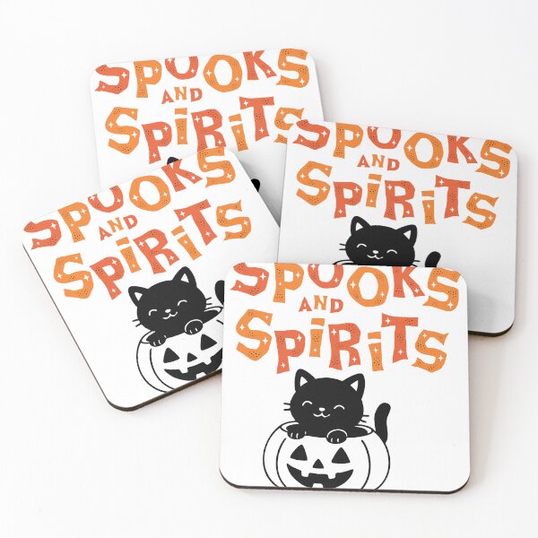 Item preview, Spooks and Spirits Cute Black Cat Halloween Pumpkin designed and sold by     Sela Art .