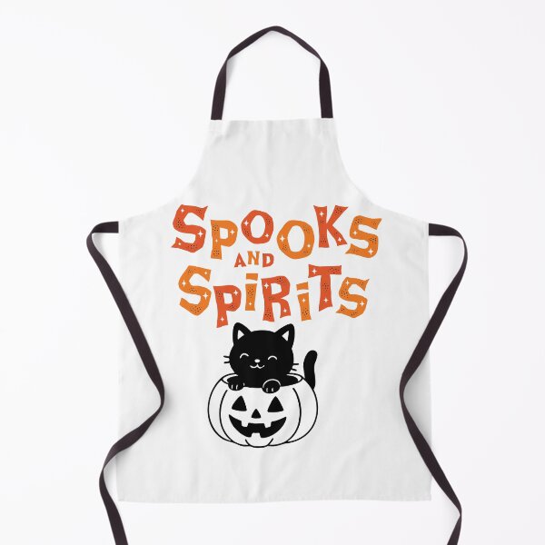 Item preview, Spooks and Spirits Cute Black Cat Halloween Pumpkin designed and sold by Sela Art .