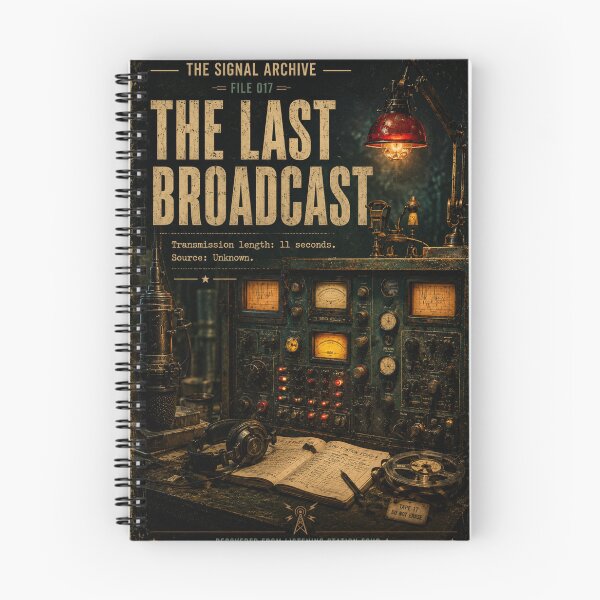 Item preview, The Last Broadcast – The Signal Archive File 017 | Retro Sci-Fi Radio Station Poster designed and sold by THE VESSEL ARCHIVE.