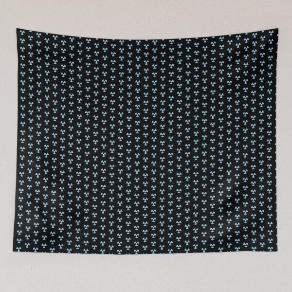 Item preview, Sky Blue Radioactive Warning sign symbol designed and sold by pattern-archive.