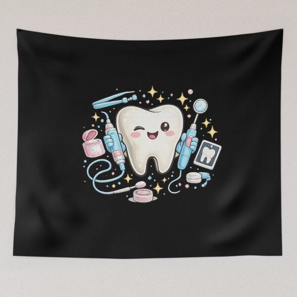 Item preview, Dental Hygienist Gift Cute Tooth Art designed and sold by Corvoria.
