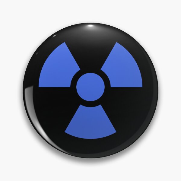Item preview, Royal Blue radioactive symbol designed and sold by pattern-archive.