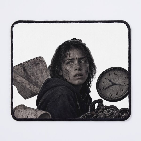 Item preview, Woman with dirty face and vintage clock on transparent background designed and sold by Creative88Art.