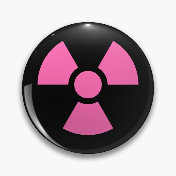 Item preview, Pink Radioactive Warning sign symbol designed and sold by pattern-archive.