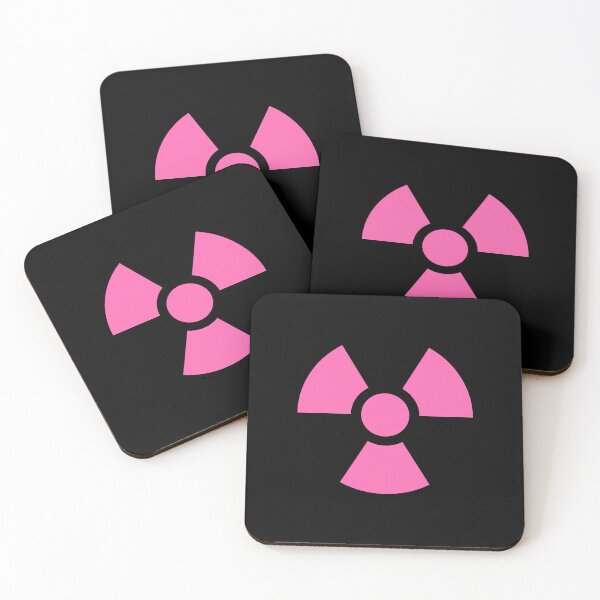 Item preview, Pink Radioactive Warning sign symbol designed and sold by pattern-archive.