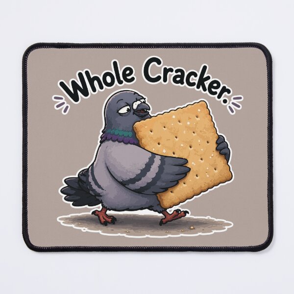 Item preview, Funny Pigeon Sticker – Whole Cracker Cartoon Bird designed and sold by SimplePoDesign.