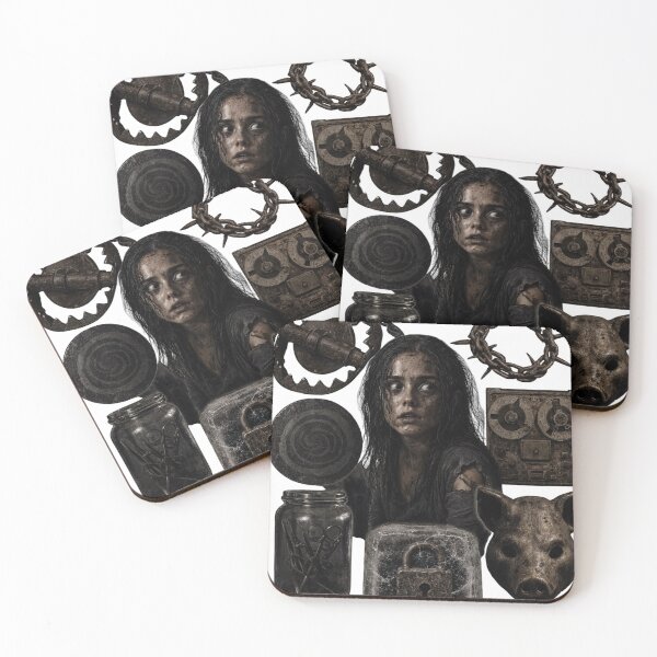 Item preview, Horror concept collage with terrified woman as transparent cutout designed and sold by Creative88Art.