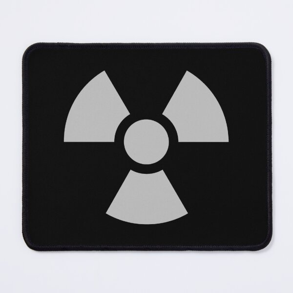 Item preview, Silver radioactive symbol designed and sold by pattern-archive.
