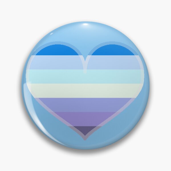 Item preview, Demiboy Gradient Pride Heart [Blue Edition] designed and sold by Roxzania.