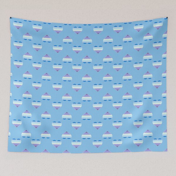 Item preview, Demiboy Gradient Pride Heart [Blue Edition] designed and sold by Roxzania.