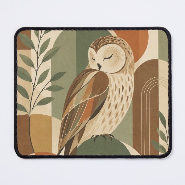 Item preview, Owl & Hedgehog Forest Geometric Wall Art designed and sold by SweetManar.
