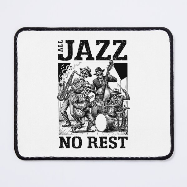 Item preview, All Jazz Music No Rest Funny Skeleton Band Musician designed and sold by GrandeDuc.