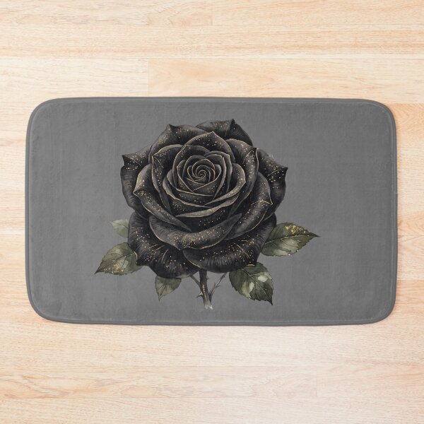 Item preview, Luxury Black Rose Gold Glitter Dark Botanical Floral Art designed and sold by BreezifyDesignStudio.