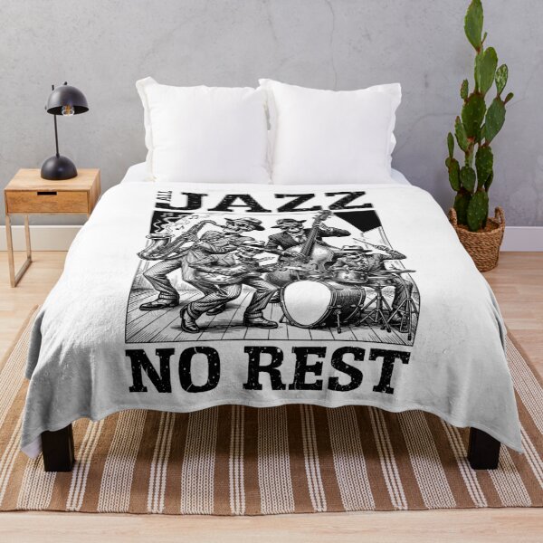 Item preview, All Jazz Music No Rest Funny Skeleton Band Musician designed and sold by GrandeDuc.