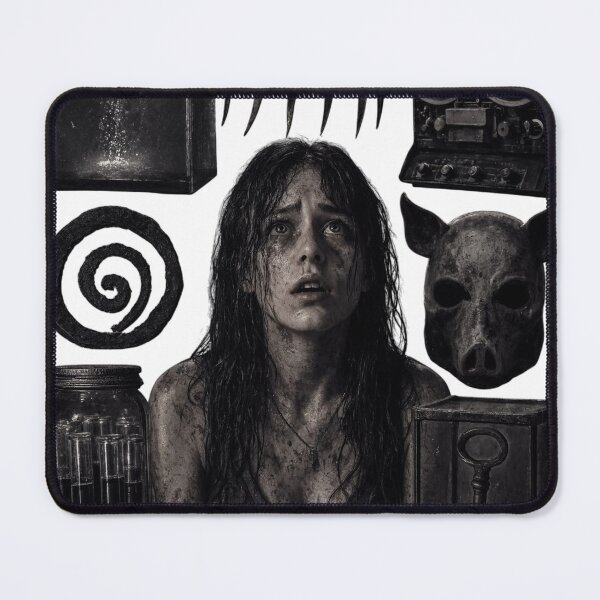Item preview, Dark horror elements collage with scared woman and as isolated PNG designed and sold by Creative88Art.