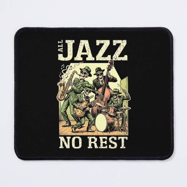Item preview, All Jazz Music No Rest Funny Skeleton Band Musician designed and sold by GrandeDuc.