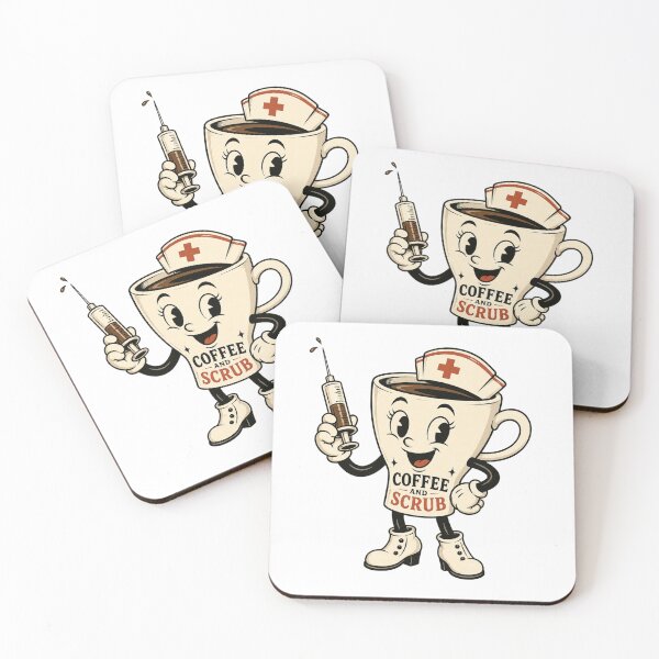 Item preview, Retro 1930s Mascot Coffee and Scrubs Vintage designed and sold by teemix.