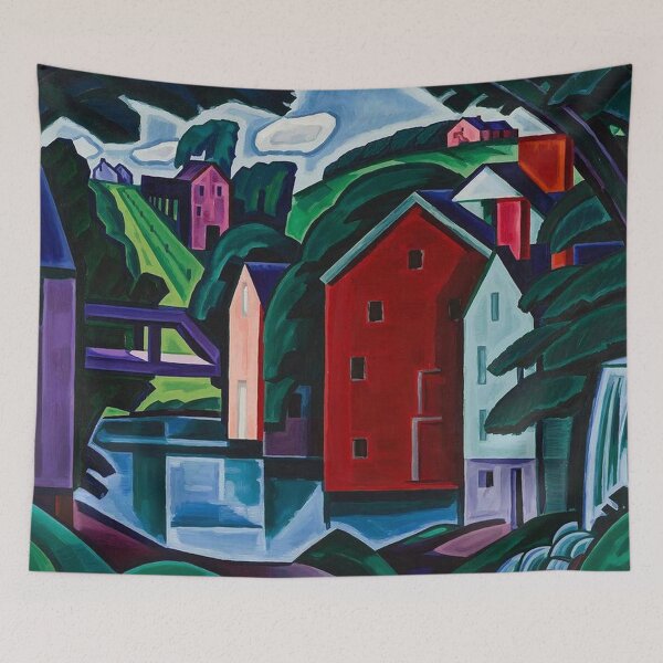 Item preview, New Jersey Village -Oscar Bluemner designed and sold by tomorrowsart.