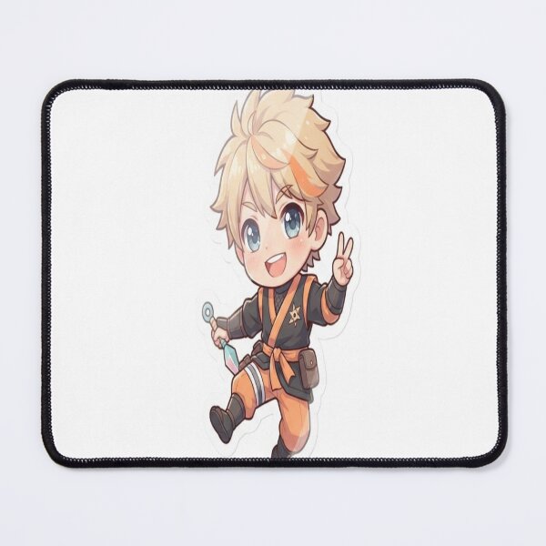 Item preview, Cute Chibi Ninja Boy – Kawaii Anime Sticker Character designed and sold by AdityaShop18.