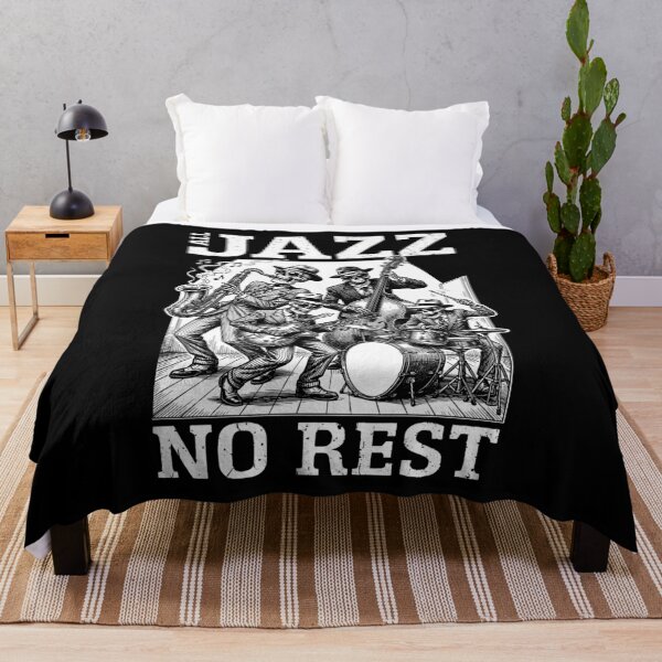 Item preview, All Jazz Music No Rest Funny Skeleton Band Musician designed and sold by GrandeDuc.