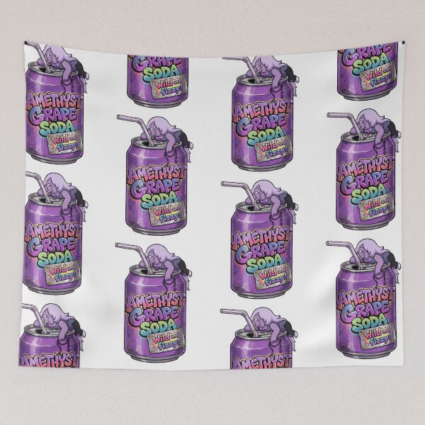 Item preview, Amethyst Grape Soda Can - Wild Fizzy Pop Art designed and sold by 0Zetgest.