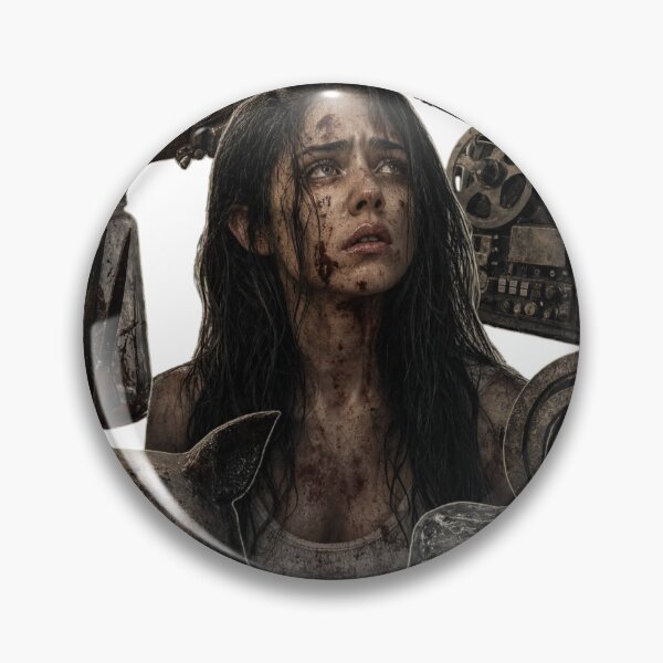 Item preview, Terrified woman surrounded by horror symbols and dark as PNG element designed and sold by Creative88Art.