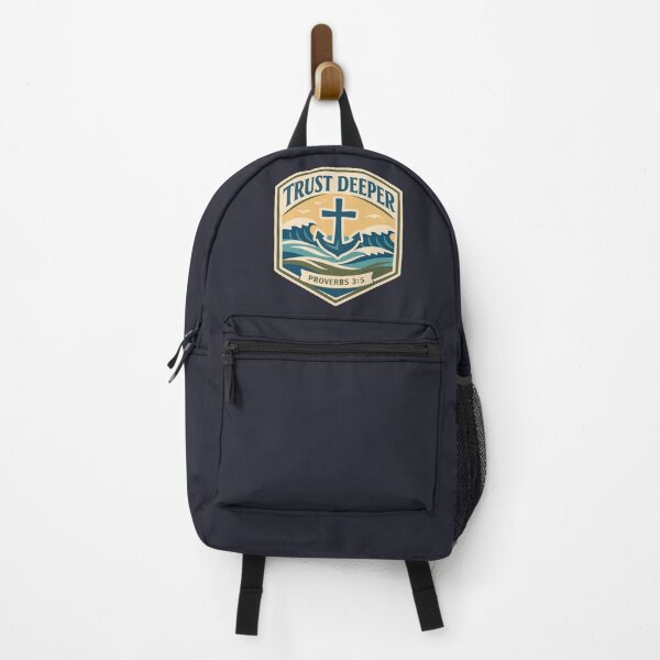 Item preview, Trust Deeper Christian Anchor – Proverbs 3:5 Bible Verse designed and sold by stylishdzign.