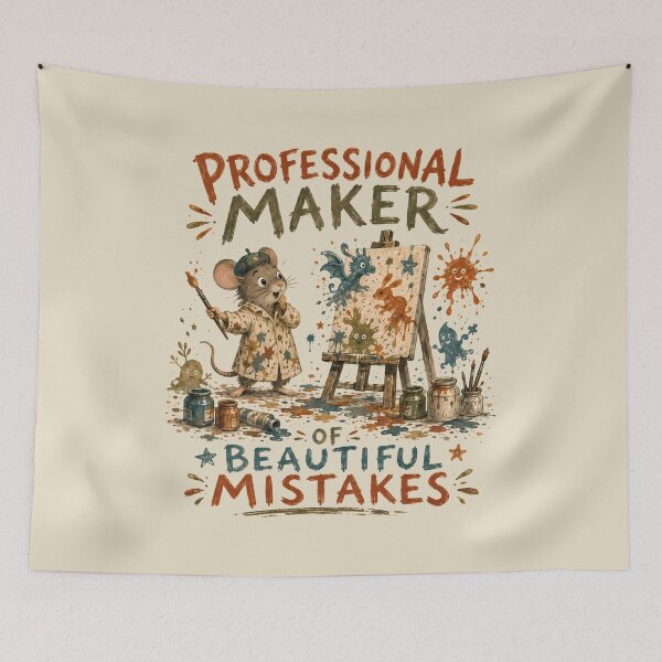 Item preview, Professional Maker of Beautiful Mistakes Artist Mouse designed and sold by VIVID COLORS CLUB.